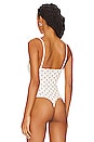 view 4 of 6 x Intimately FP Printed Night Rhythm Corset Bodysuit in White Dot Combo