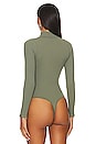 view 4 of 5 x Intimately FP Xyz Recycled Turtleneck Bodysuit In Army in Army