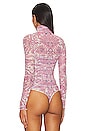 view 4 of 5 x Intimately FP Under It All Printed Bodysuit In Peony Combo in Peony Combo