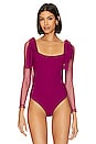 view 2 of 5 x Intimately FP Tongue Tied Bodysuit in Fuschia Festival