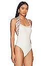 view 3 of 5 x Intimately FP Eyes For U Halter Bodysuit In Ivory Combo in Ivory Combo