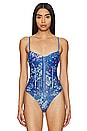 view 2 of 5 x Intimately FP Printed Night Rhythm Bodysuit In Floral Combo in Floral Combo