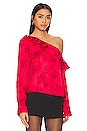view 2 of 4 These Nights Blouse in Red Combo