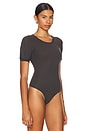 view 3 of 5 X Intimately FP Lazy Daisy Bodysuit In Charcoal in Charcoal