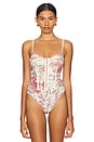 view 2 of 5 X Intimately FP Printed Night Rhythm Bodysuit in Vintage Combo