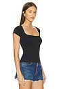 view 2 of 4 X Intimately FP Clean Lines Baby Tee in Black