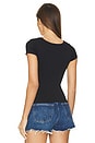 view 3 of 4 X Intimately FP Clean Lines Baby Tee in Black