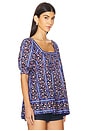 view 2 of 4 FREE PEOPLE VINTAGE LOVER ブラウス in Dutch Blue Combo