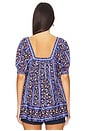 view 3 of 4 FREE PEOPLE VINTAGE LOVER ブラウス in Dutch Blue Combo