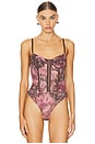 view 2 of 5 x Intimately FP Printed Night Rhythm Bodysuit in Shaved Chocolate Combo