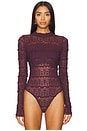 view 2 of 5 x Intimately FP Angelina Bodysuit in Wine Tasting