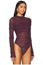 view 3 of 5 x Intimately FP Angelina Bodysuit in Wine Tasting