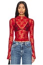 view 1 of 5 x Intimately FP Lady Lux Layering Top in Red Racer