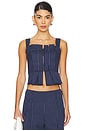 view 1 of 4 FREE PEOPLE HOLD YOU CLOSE 코르셋 in Blue Combo