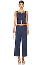 view 4 of 4 FREE PEOPLE HOLD YOU CLOSE 코르셋 in Blue Combo