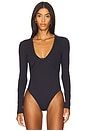 view 2 of 5 x Intimately FP Victoria Plunge Bodysuit In Black in Black