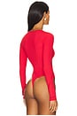 view 4 of 5 x Intimately FP Victoria Plunge Bodysuit In Garnet Rose in Garnet Rose
