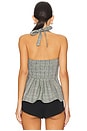 view 3 of 4 Anastasia Plaid Top in Grey Combo