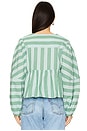 view 3 of 4 Brunch Babe Blouse in White Spruce Combo