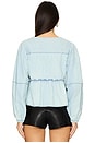 view 3 of 4 Denim Brunch Babe Blouse in Light Tint Wash