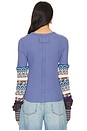 view 3 of 4 x We The Free All In Cuff Tee in Indigo Combo