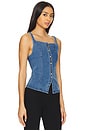 view 2 of 5 A Moment In Time Denim Vest in Medium Wash