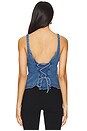 view 3 of 5 A Moment In Time Denim Vest in Medium Wash