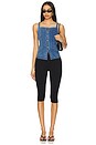 view 4 of 5 A Moment In Time Denim Vest in Medium Wash