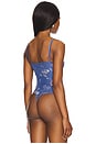view 4 of 5 x Intimately FP Printed Night Rhythm Bodysuit in Blue Floral Combo