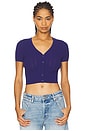 view 1 of 4 FREE PEOPLE CASSIE 가디건 in Indigo