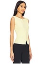 view 2 of 4 Tilly Vest in Banana Cream in Mellow Yellow
