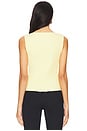 view 3 of 4 Tilly Vest in Banana Cream in Mellow Yellow