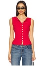 view 1 of 4 Tilly Vest in Tomato Puree