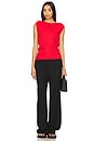 view 5 of 5 Kaylor Backless Top in Atlas Red