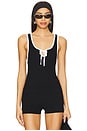 view 1 of 4 All Star Sweater Tank in Black Combo