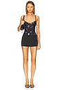 view 5 of 5 x Intimately FP Printed Night Rhythm Bodysuit in Black Floral Combo