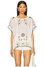 view 1 of 5 Danielle Embroidered Top in Cloud Dancer