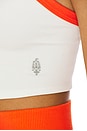 view 5 of 5 x FP Movement All Clear Colorblock Cami in White & Flame