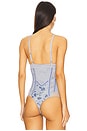 view 4 of 5 Sara Corset Bodysuit in Blue Combo
