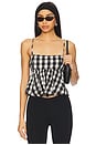 view 1 of 4 Mia Plaid Tank in Black Combo