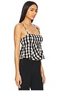 view 2 of 4 Mia Plaid Tank in Black Combo