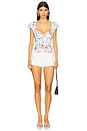 view 4 of 4 Call Me Baby Blouse in White Combo