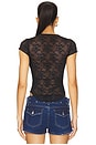 view 3 of 4 Ready To Go Lace Tee in Black