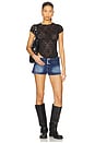 view 4 of 4 Ready To Go Lace Tee in Black