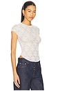 view 2 of 5 Ready To Go Lace Tee in Ivory
