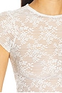 view 5 of 5 Ready To Go Lace Tee in Ivory