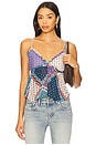 view 1 of 4 Alix Printed Tank in Ocean Combo