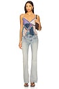 view 4 of 4 Alix Printed Tank in Ocean Combo
