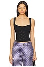 view 1 of 4 Full Bloom Eyelet Cami in Black