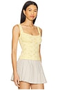 view 2 of 4 Full Bloom Eyelet Cami in Banana Cream
